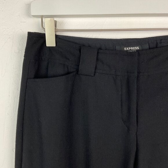 Express Black Wool Blend Bootcut Flare Pants 5/6 - Picture 2 of 5